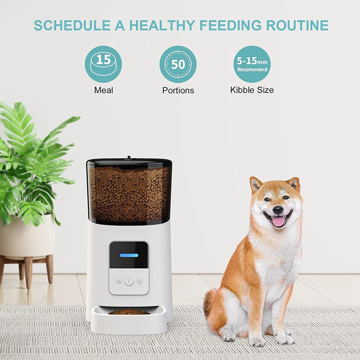 6L Automatic Cat Feeder Wi-Fi Enabled Smart Pet Feeder for Cats and Dogs