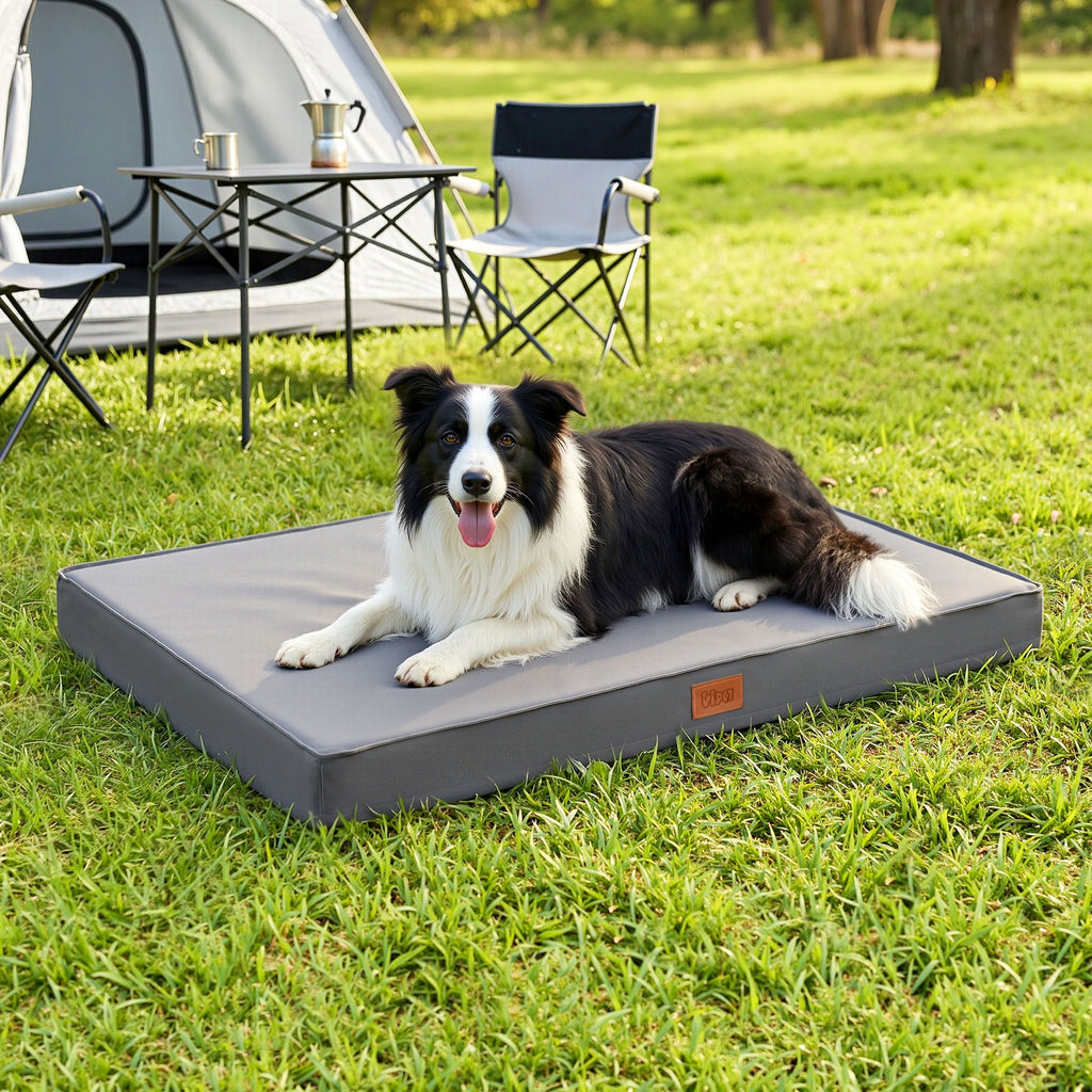 i.Pet Water-Resistant Orthopedic Egg Crate Pet Mat - Grey (Large)