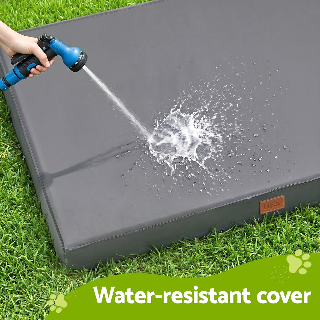 i.Pet Water-Resistant Orthopedic Egg Crate Pet Mat - Grey (Large)