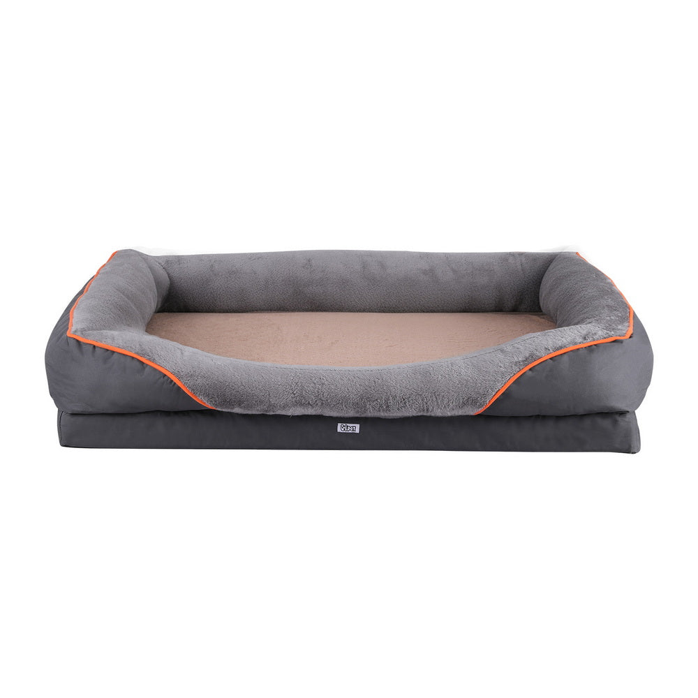 i.Pet Orthopedic Washable Plush Fleece Pet Bed