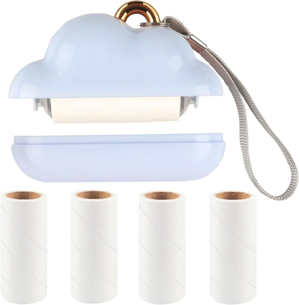 Mini Travel Lint Roller - Blue