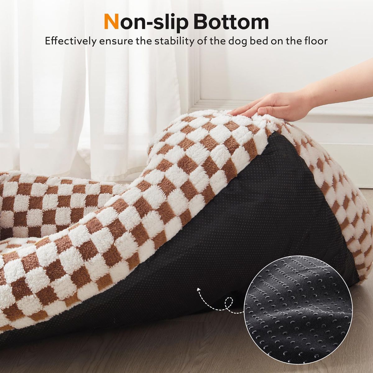 Rectangle Orthopedic Calming Pet Bed - Gray (Medium)
