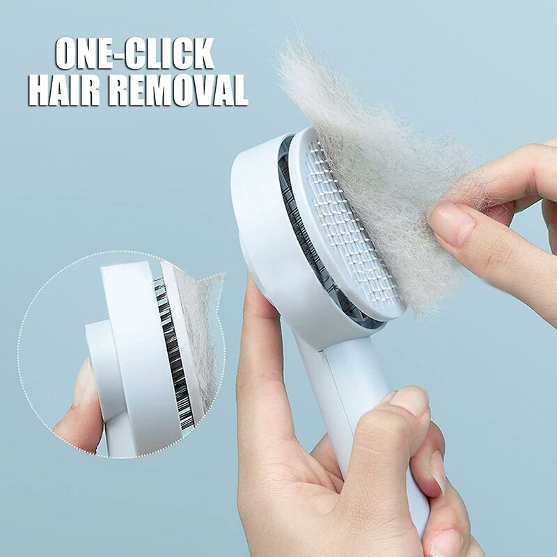 Self-Cleaning Grooming Brush for Cats & Dogs