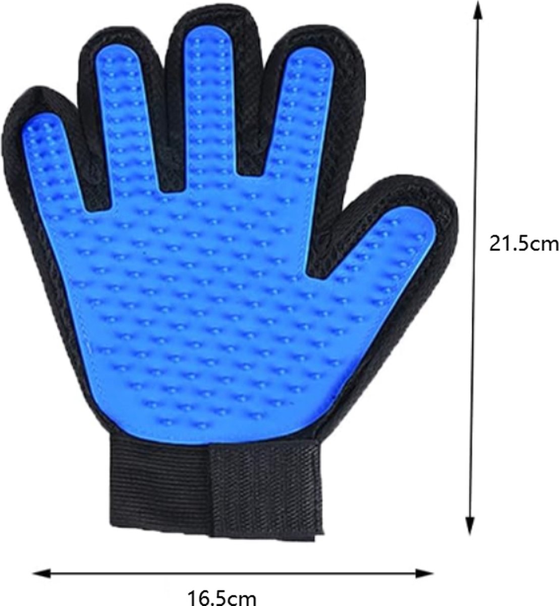 Pet Grooming Glove for Dogs & Cats - Blue