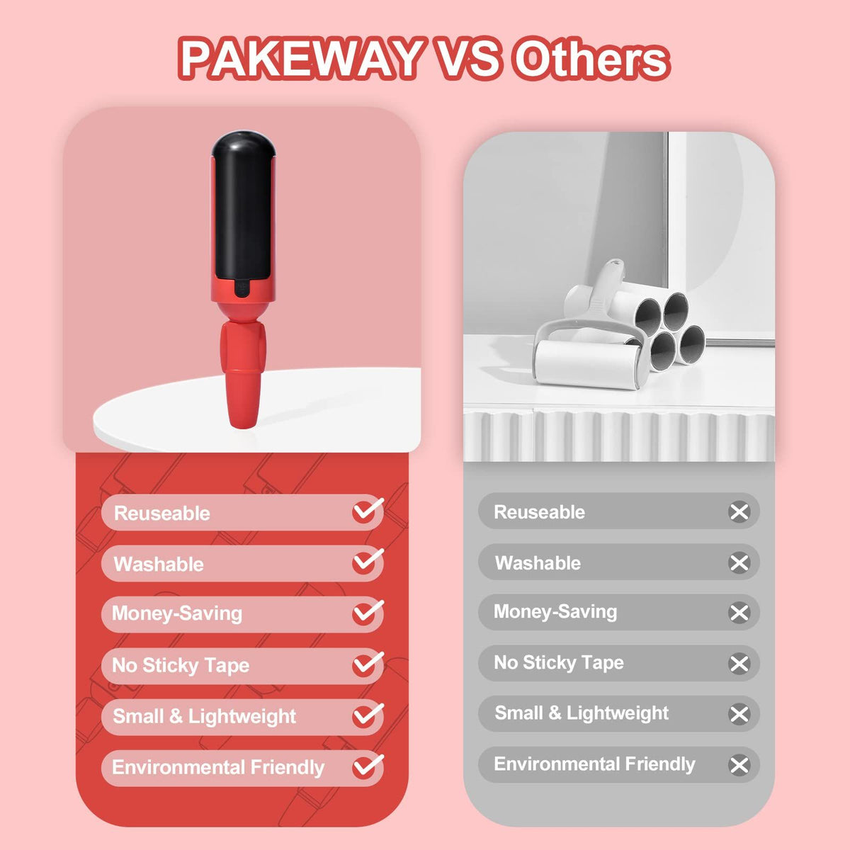 Washable Pet Hair Remover Roller (2-Pack)