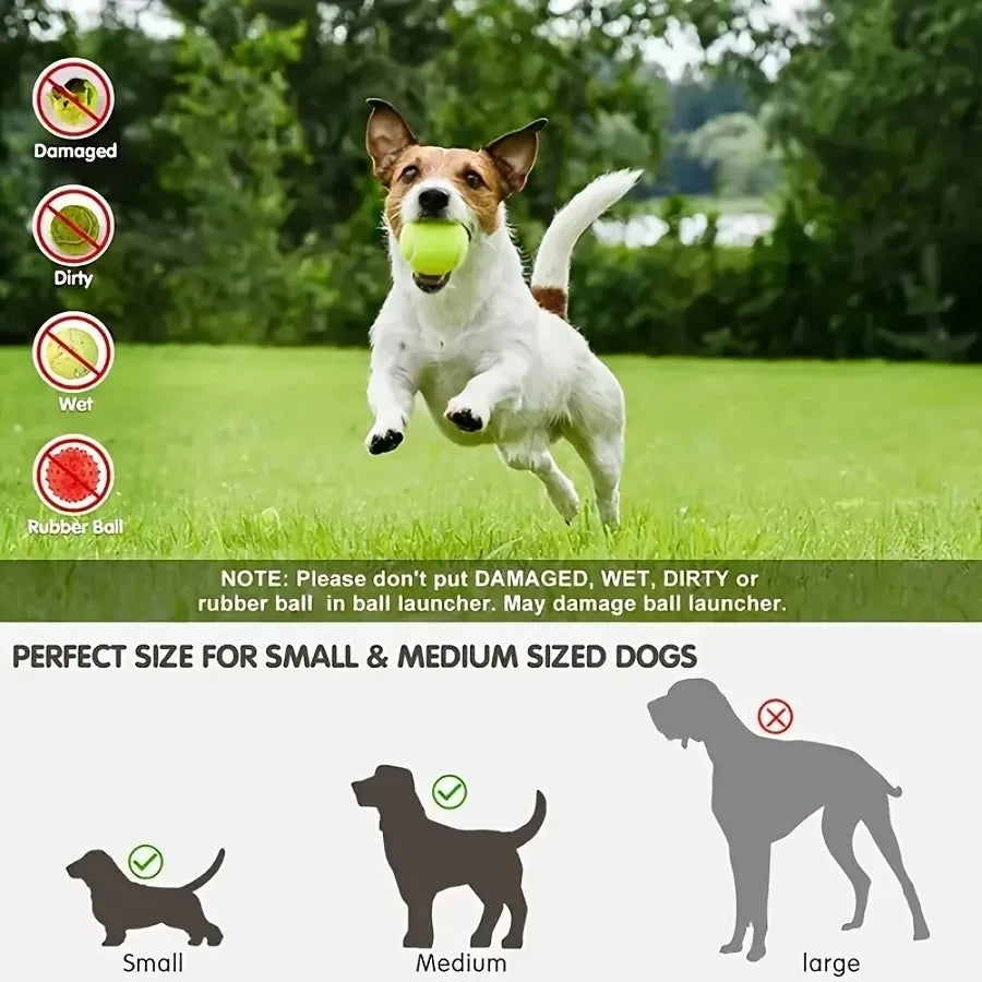 Automatic Pet Ball Launcher Toy with 3 Smart Launch Modes, Built-in Li-ion Battery & USB Charging, Long Battery Life, Indoor/Outdoor Use, Perfect Interactive Training Toy for Small and Medium Dogs (orange)