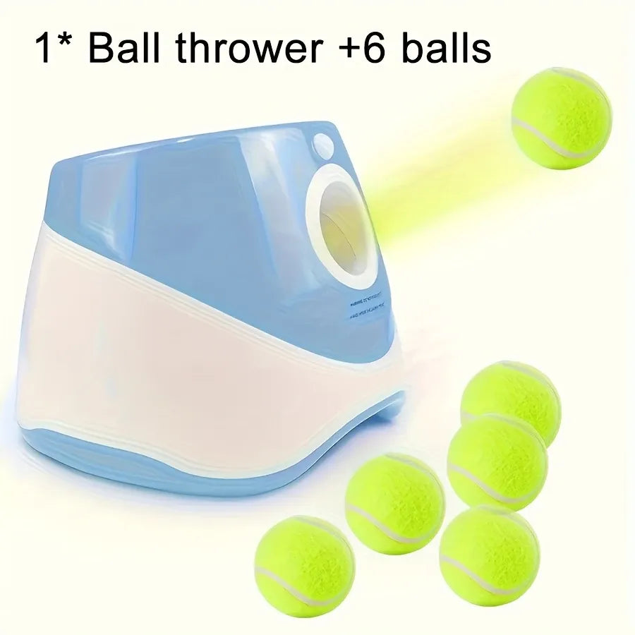 Automatic Pet Ball Launcher Toy with 3 Smart Launch Modes, Built-in Li-ion Battery & USB Charging, Long Battery Life, Indoor/Outdoor Use, Perfect Interactive Training Toy for Small and Medium Dogs (orange)