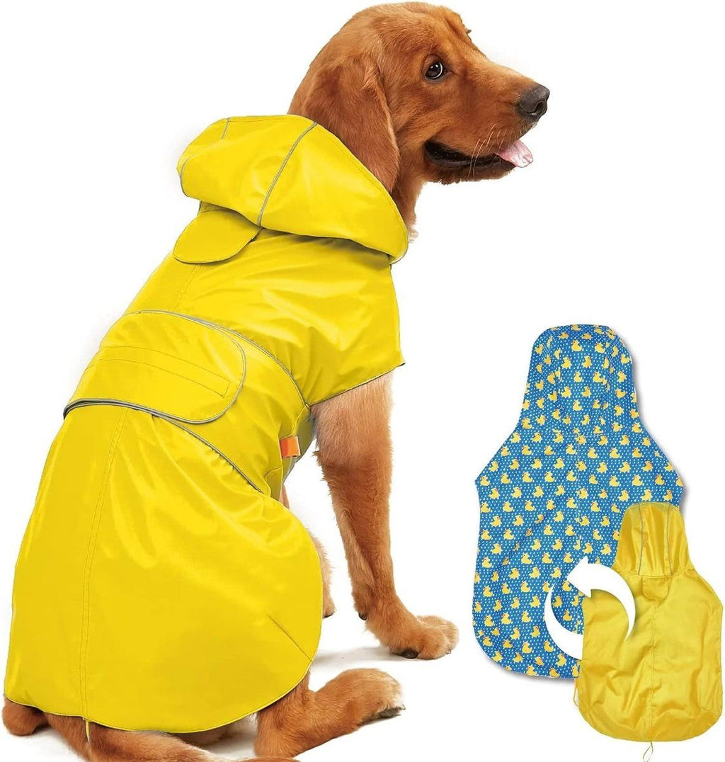 Reversible Dog Raincoat Poncho