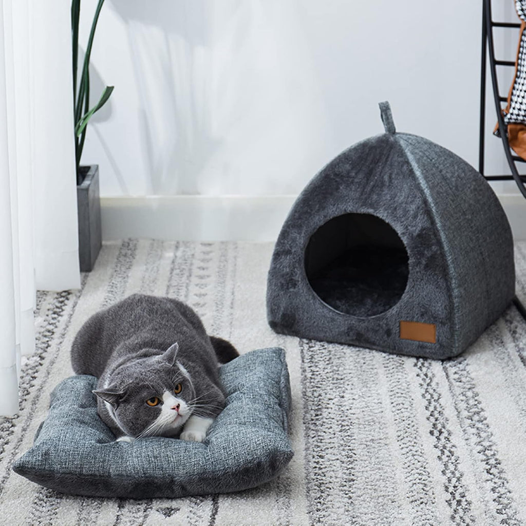 Cozy Cave Bed for Cats & Small Dogs