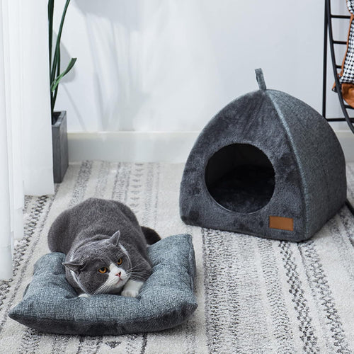Cozy Cave Bed for Cats & Small Dogs