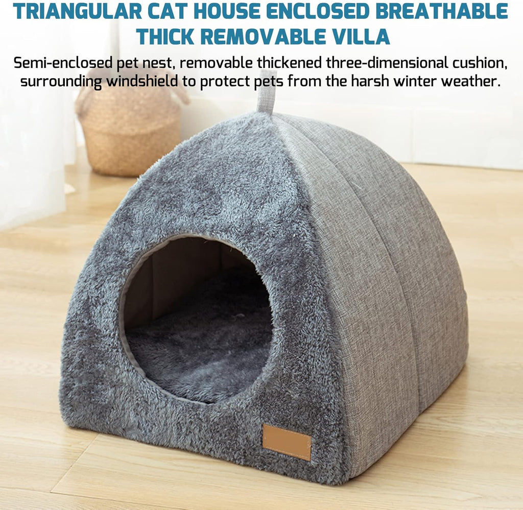 Cozy Cave Bed for Cats & Small Dogs