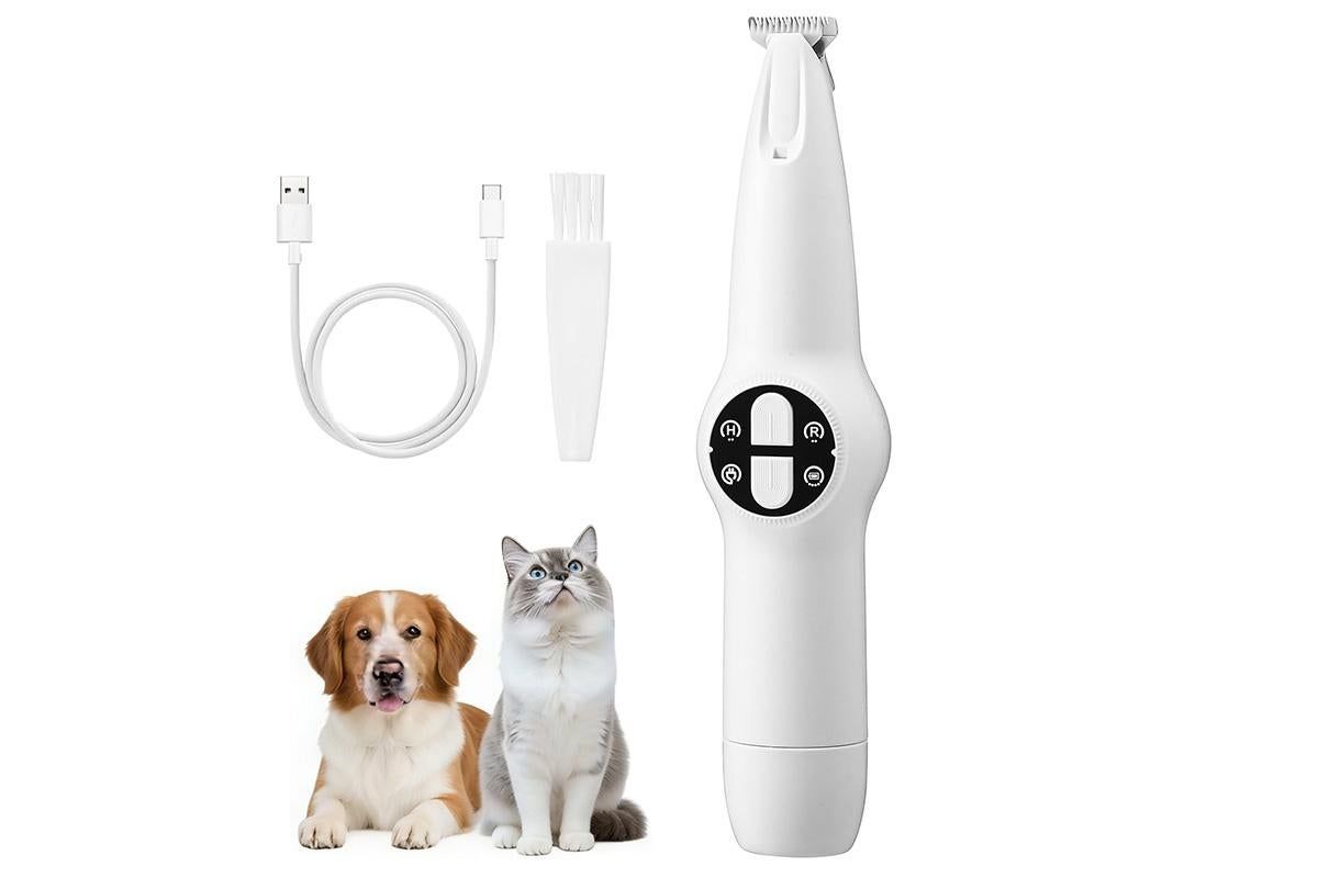 2 in 1 Pet Grooming Clippers with Nail Grinder and LED Display