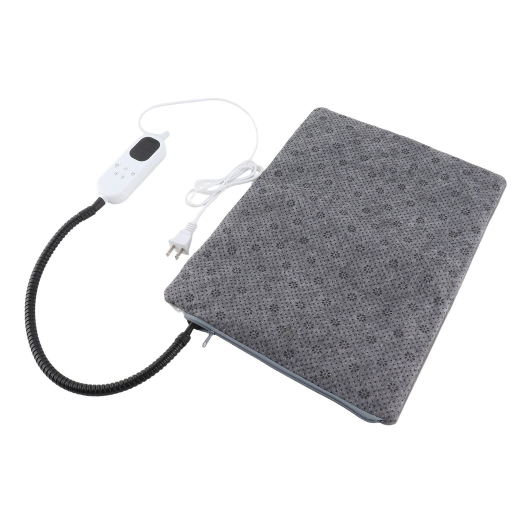 Pet Heating Pad Short Plush 9 Levels Adjustable Bite Proof Scratch Proof Heated Cat Dog Bed with Timer for Home