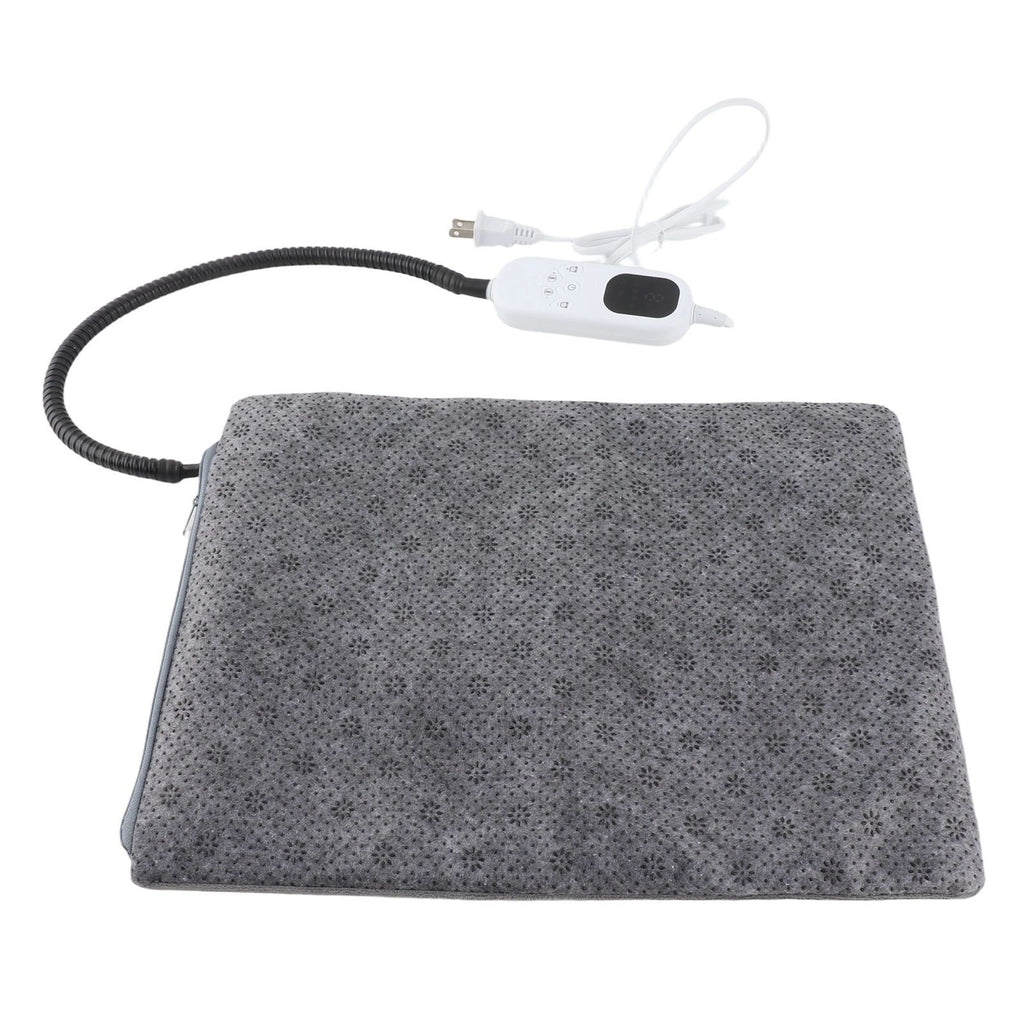 Pet Heating Pad Short Plush 9 Levels Adjustable Bite Proof Scratch Proof Heated Cat Dog Bed with Timer for Home