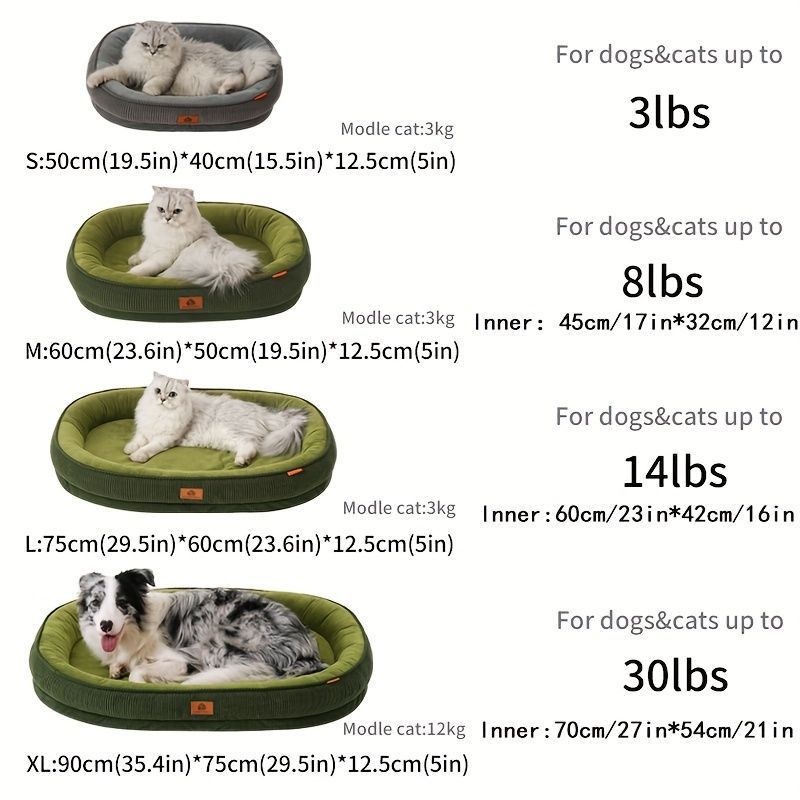 All-Season Washable Pet Bed - Tan (Medium)