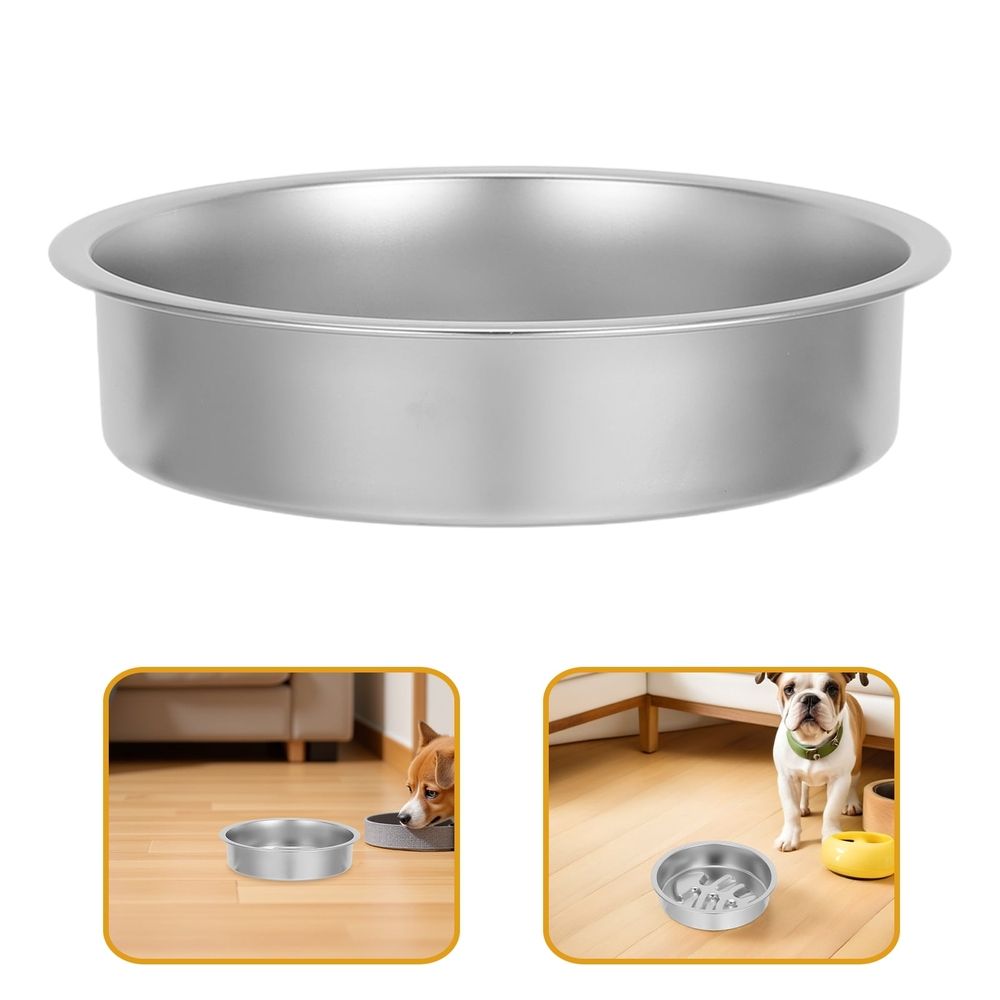 Stainless Steel Dog Slow Feeder Bowl Non- Design for Controlled and Healthy Pet Feeding