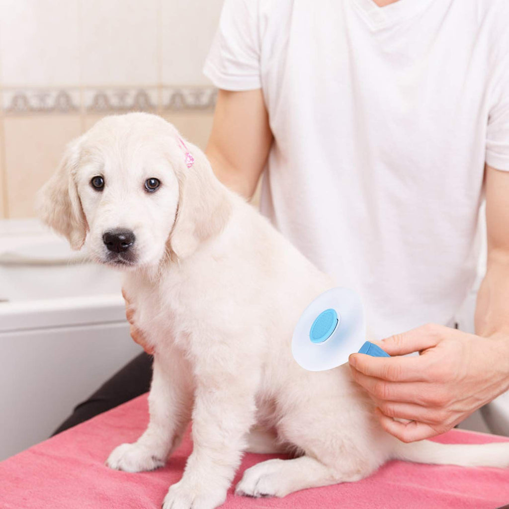 Self-Cleaning Deshedding Brush for Dogs, Cats & Bunnies
