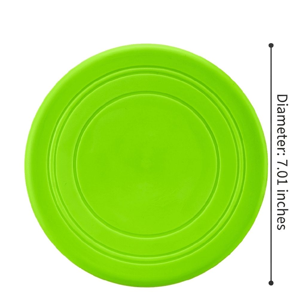 2 Pack Dog Flying Disc 7 Inch Soft Floating Fetch Toy for Aggressive Chewers Puppy Outdoor