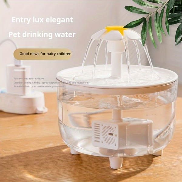 Smart Pet Water Fountain with Dual Filtration