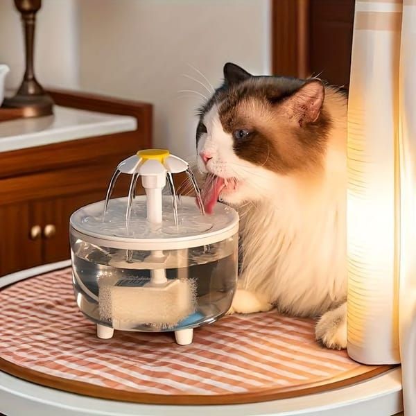 Smart Pet Water Fountain with Dual Filtration