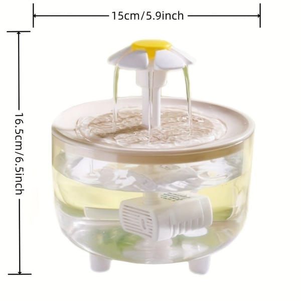 Smart Pet Water Fountain with Dual Filtration