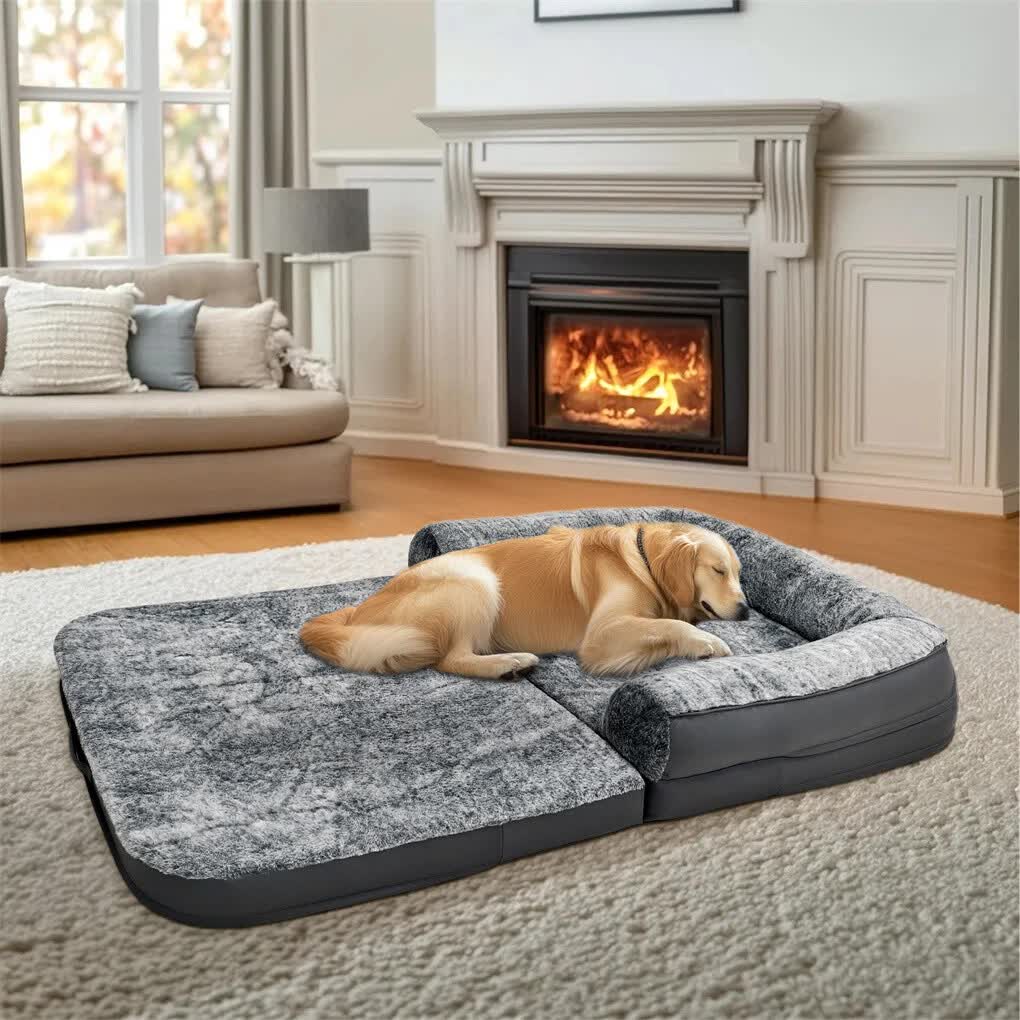 Human-Sized Foldable Orthopedic Dog Bed (XL)