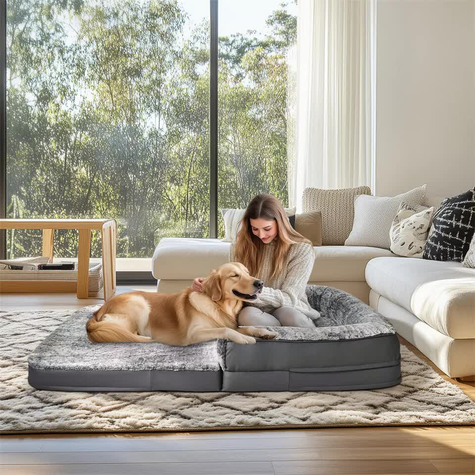 Human-Sized Foldable Orthopedic Dog Bed (XL)
