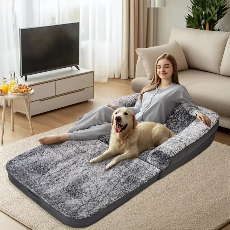 Human-Sized Foldable Orthopedic Dog Bed (XL)