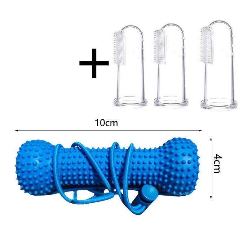 Dog Dental Chew Toy and Finger Brush Set